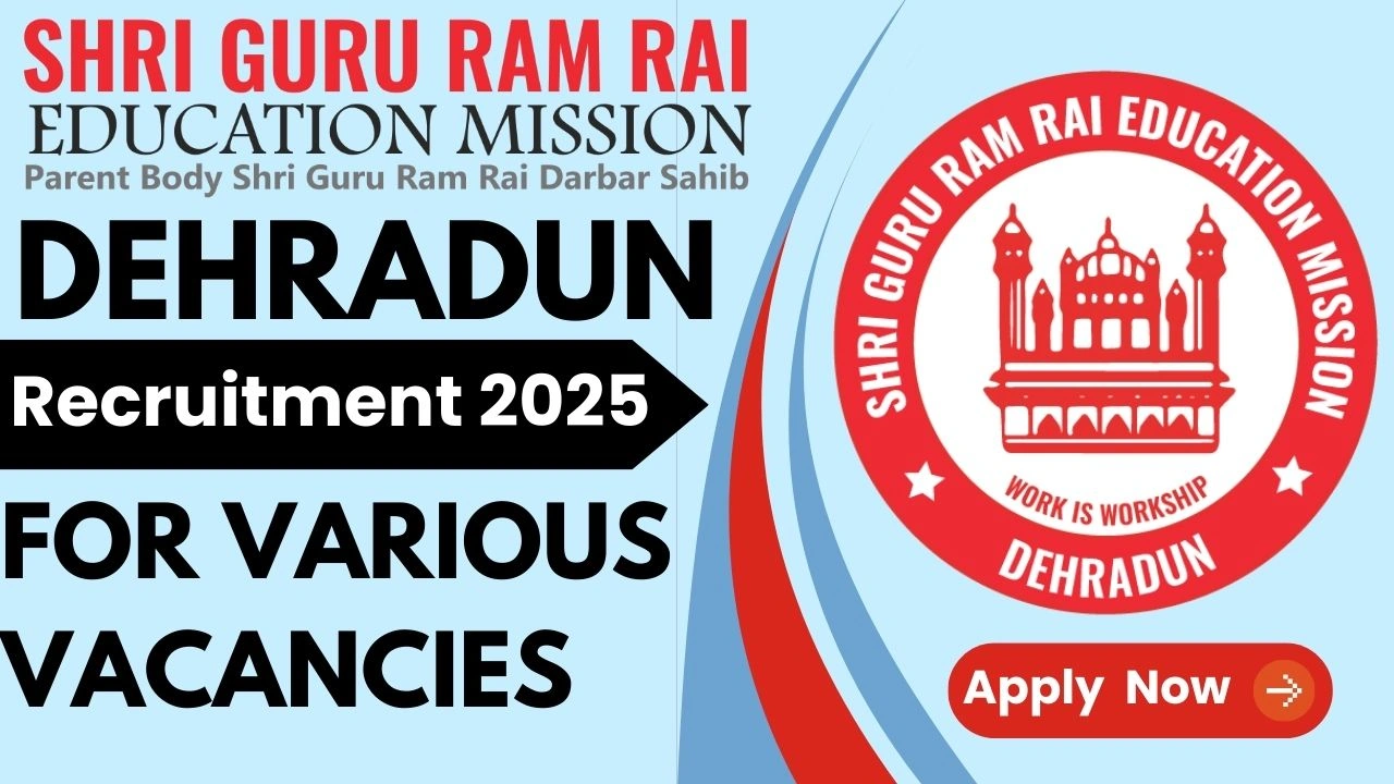 Uttarakhand Jobs 2025 SGRR Dehradun Recruitment 2025 For Various Teaching Posts