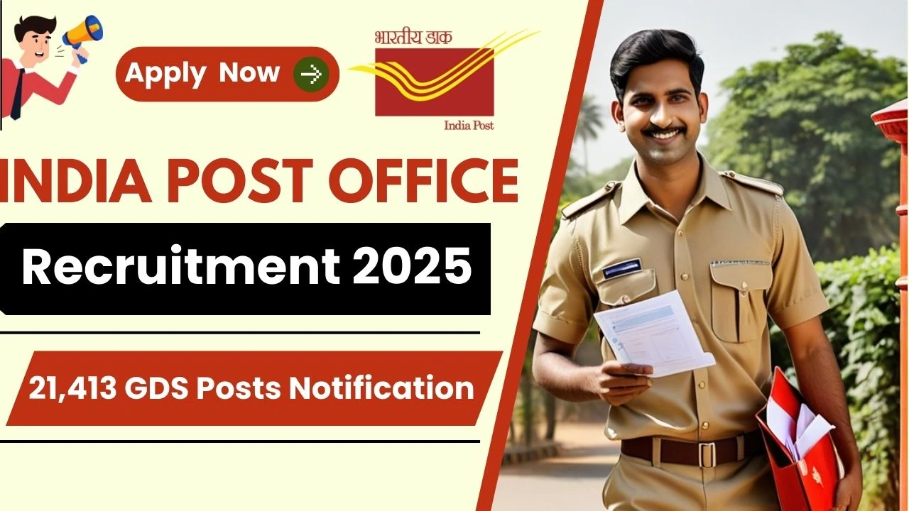 Uttarakhand Jobs 2025! India Post Office GDS Recruitment Notification 2025 Out For 21431 Posts